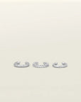 Aiori - Trio Ear Cuffs Set - Silver -