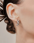 Aiori - Trinity Hoop Clip On Earrings - Silver -