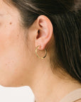 Aiori - Cassie Hoop Clip On Earrings - Gold -
