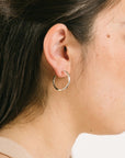 Aiori - Cassie Hoop Clip On Earrings - Silver -