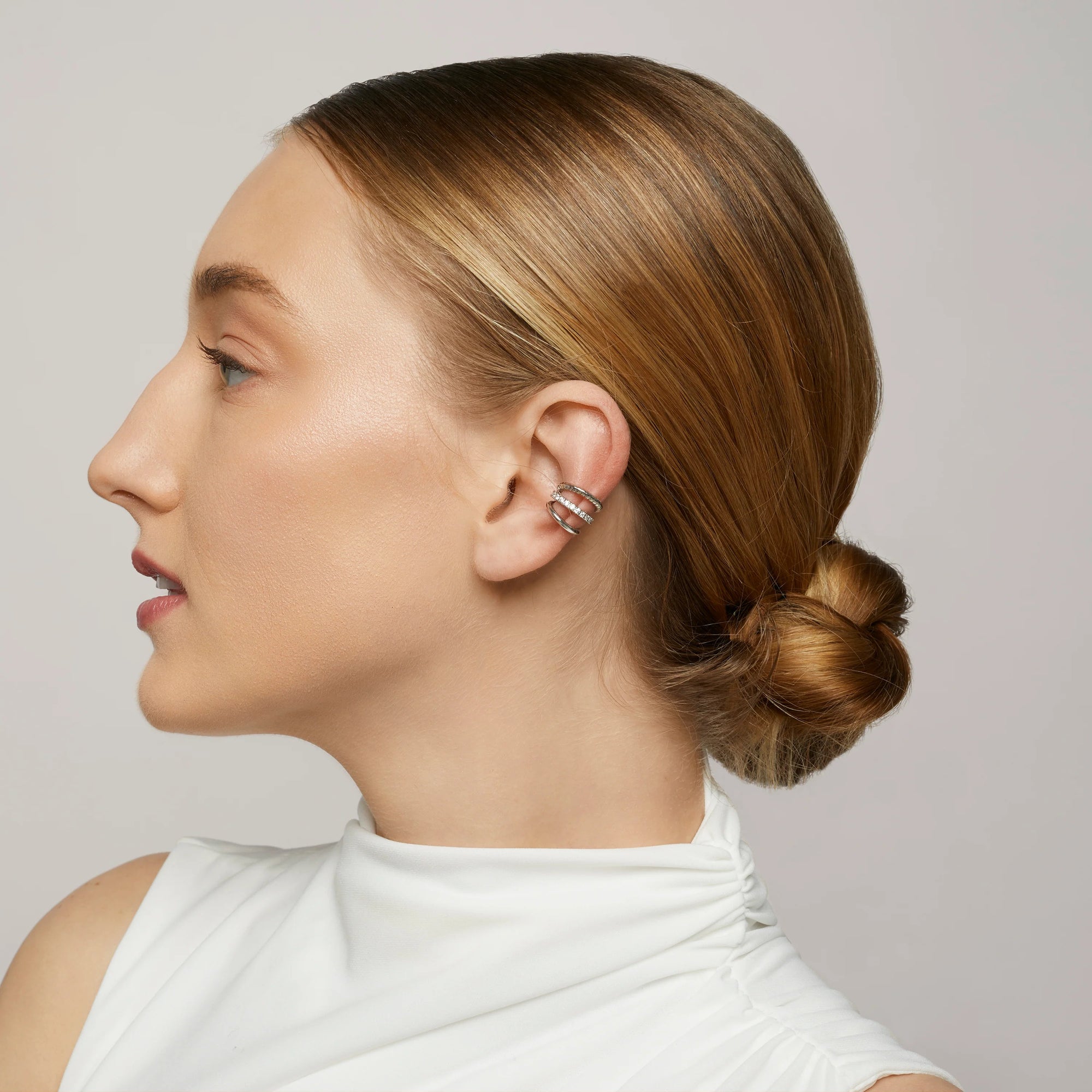 Aiori - Trio Ear Cuffs Set - Silver -