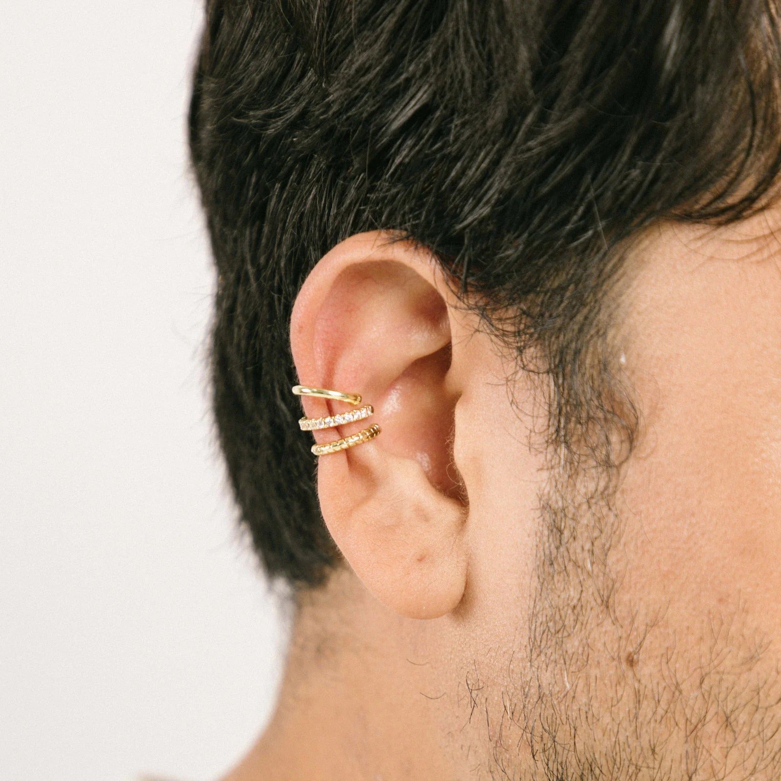 Aiori - Trio Ear Cuffs Set - Gold -