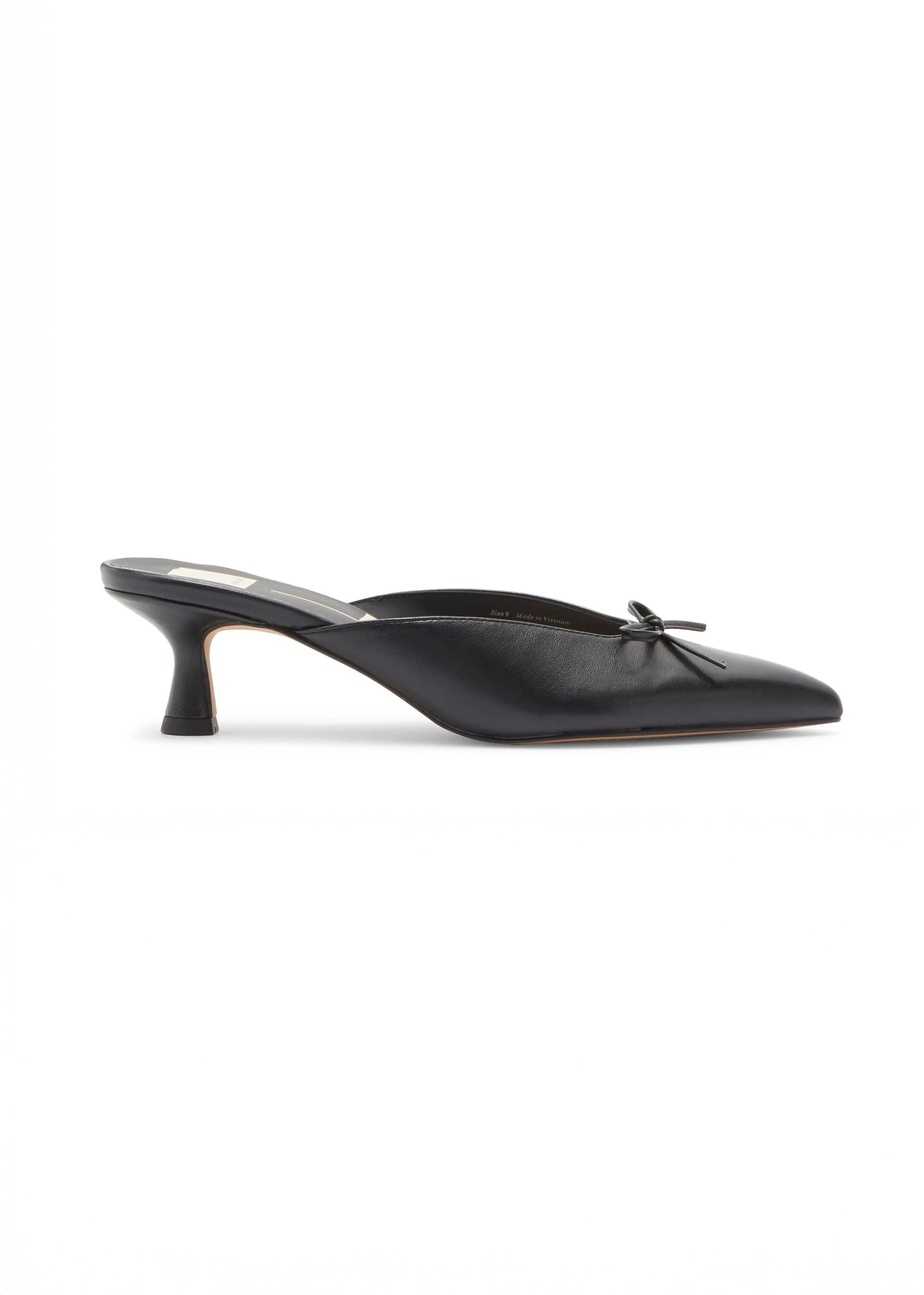 Cleo Heels - Black Leather