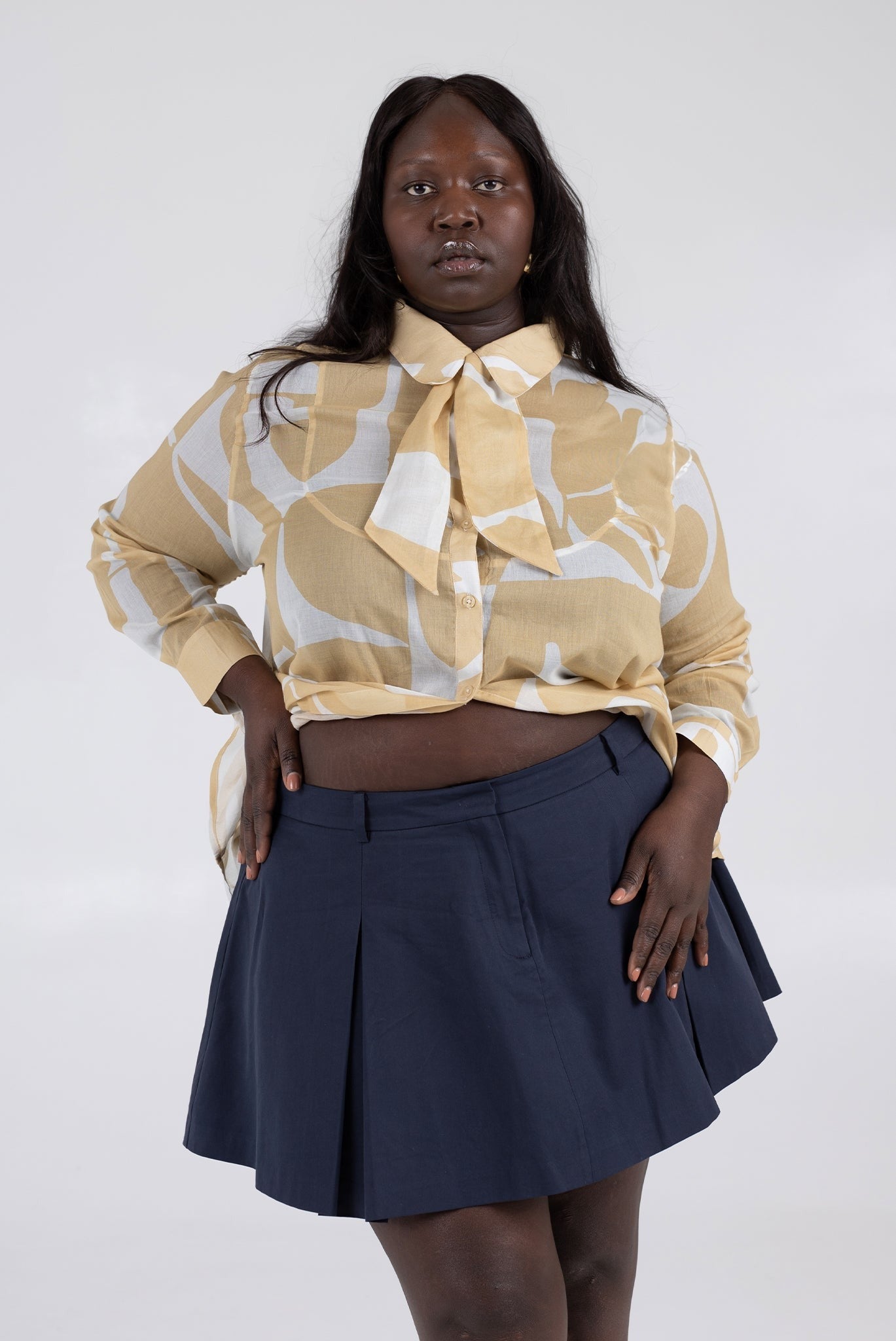 WRAY - Thea Mini Skirt - Navy -