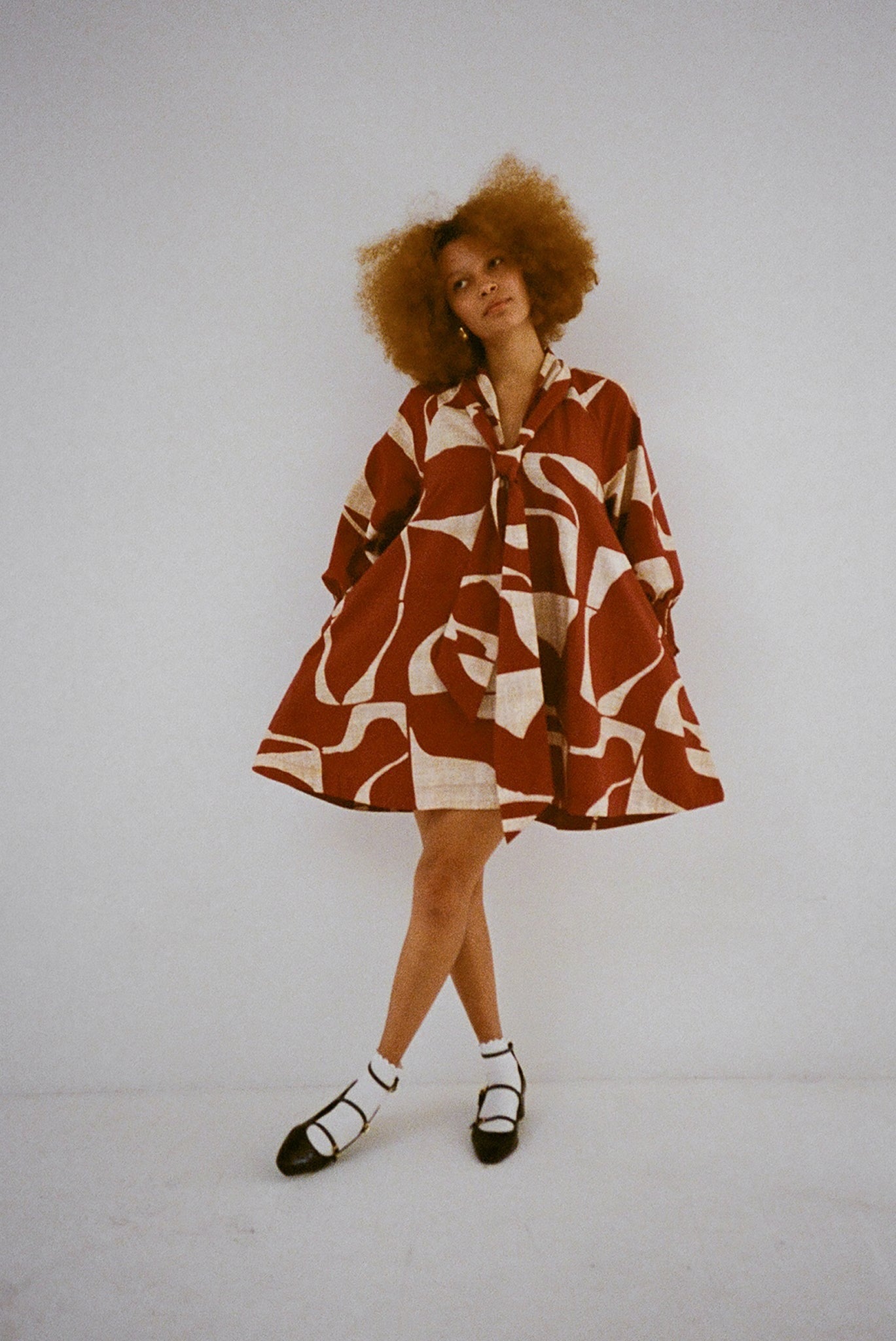 WRAY - Vee Dress – Deco Sky -