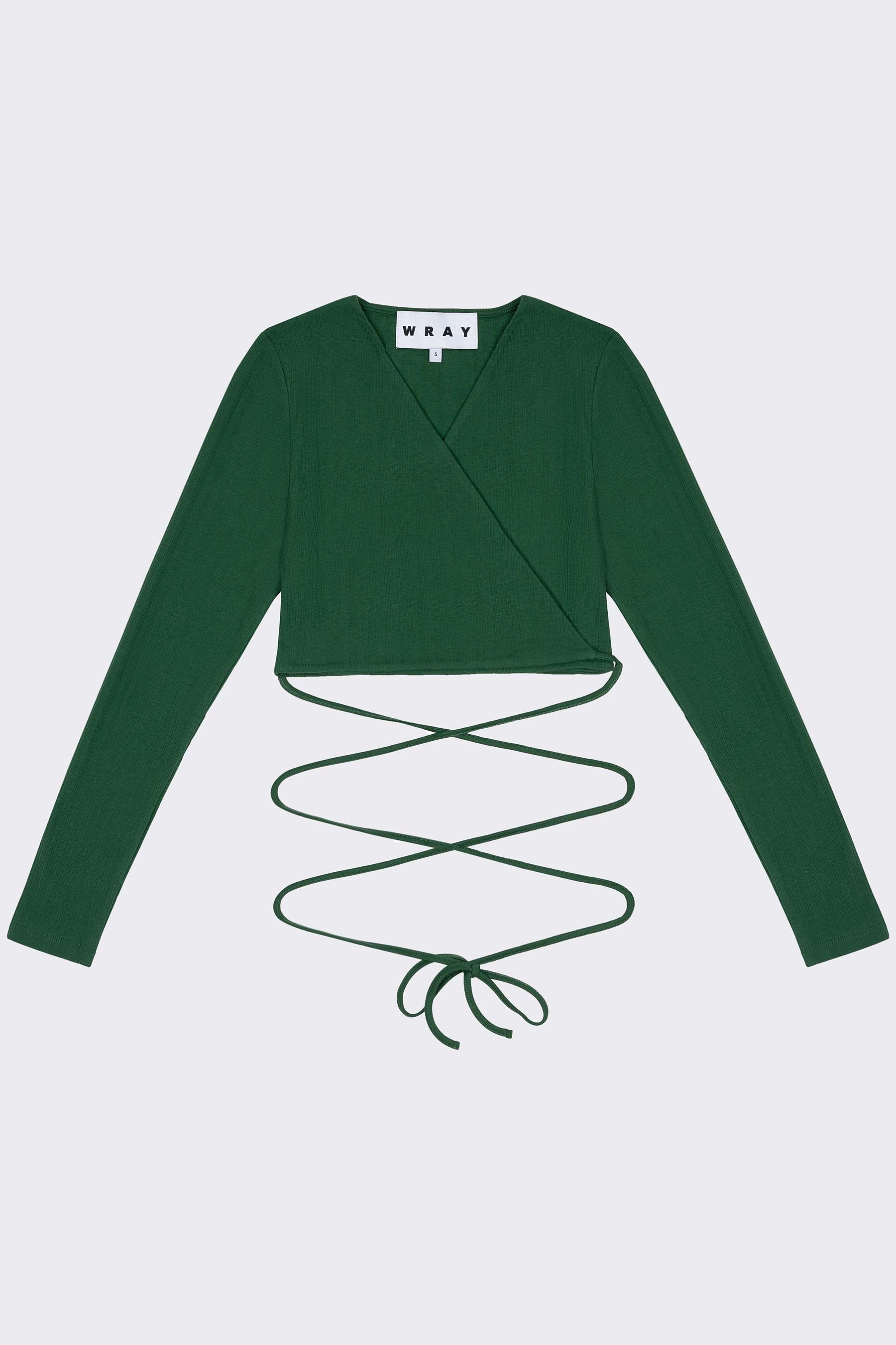WRAY - Triangle Wrap Top – Eucalyptus -