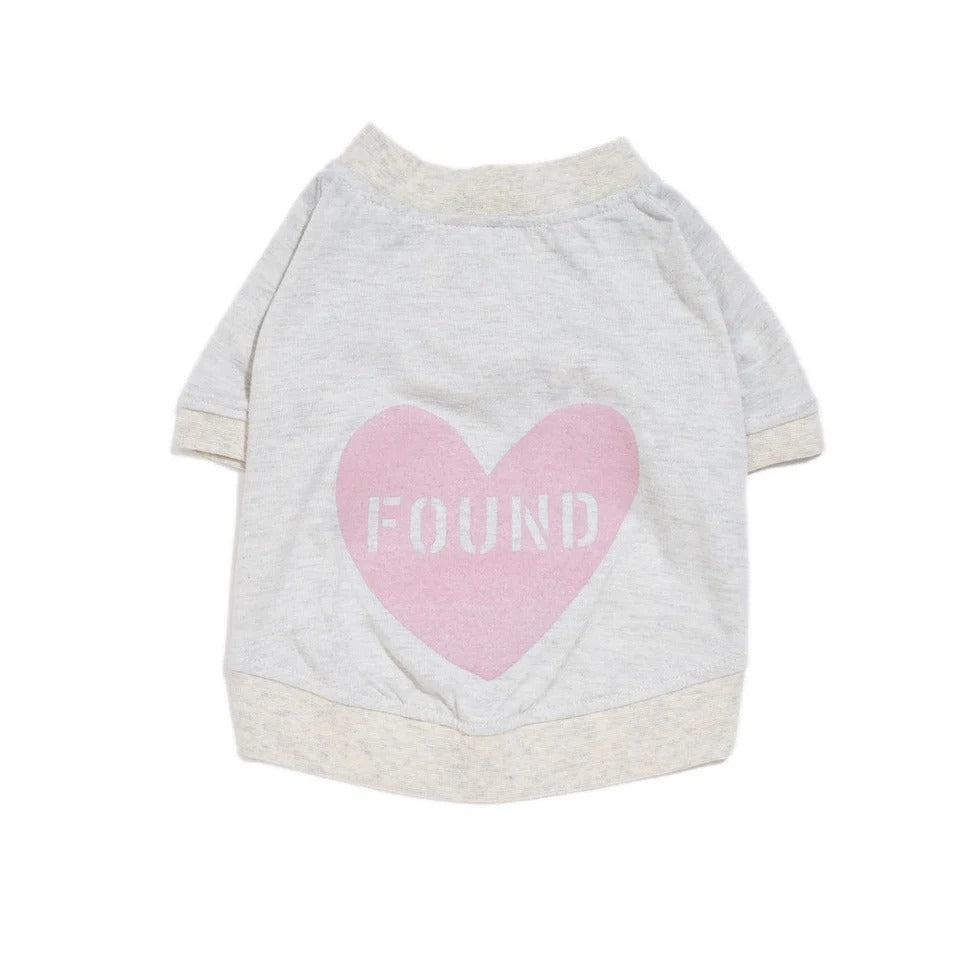 Found My Animal - Big Full Heart Animal T-Shirt - Heather Gray & Mauve -
