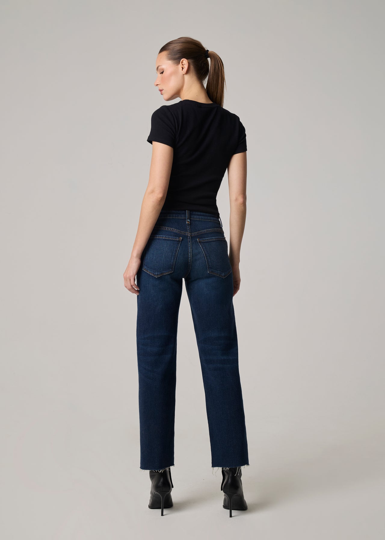 Edyson - Vincent Mid Rise Wide Straight Leg - Dark Duval Wash -