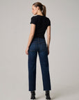 Edyson - Vincent Mid Rise Wide Straight Leg - Dark Duval Wash -