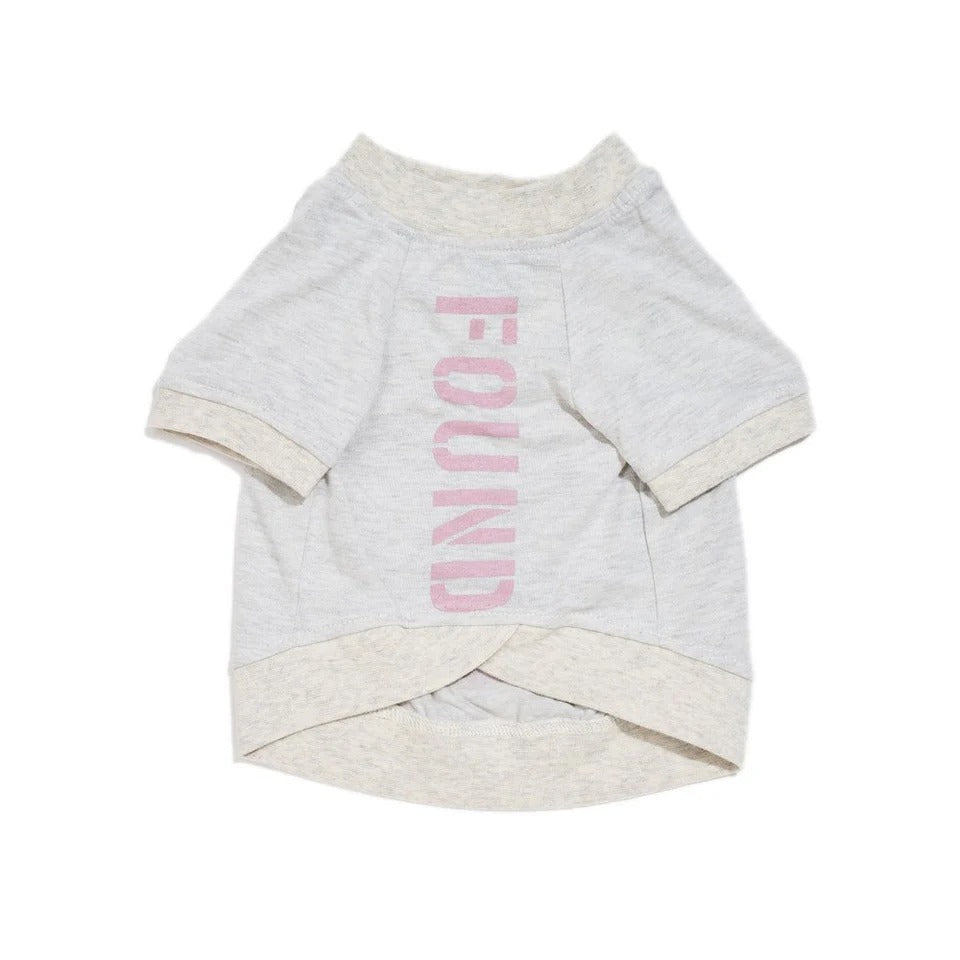 Found My Animal - Big Full Heart Animal T-Shirt - Heather Gray & Mauve -