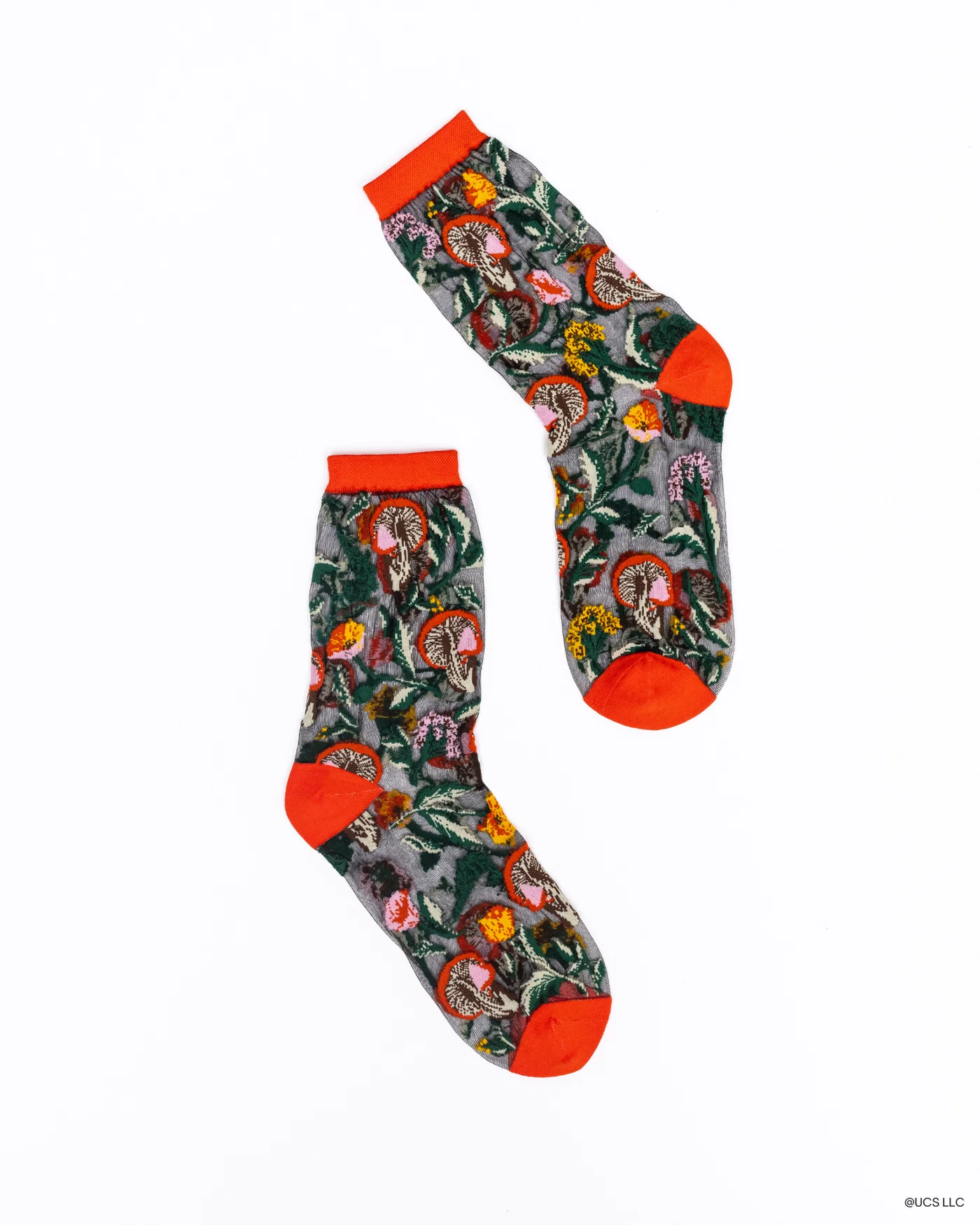 Sock Candy - Wicked Elphaba Land Black Sheer Crew Sock -