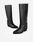 Intentionally Blank - Josephine Knee High Biker Boot -