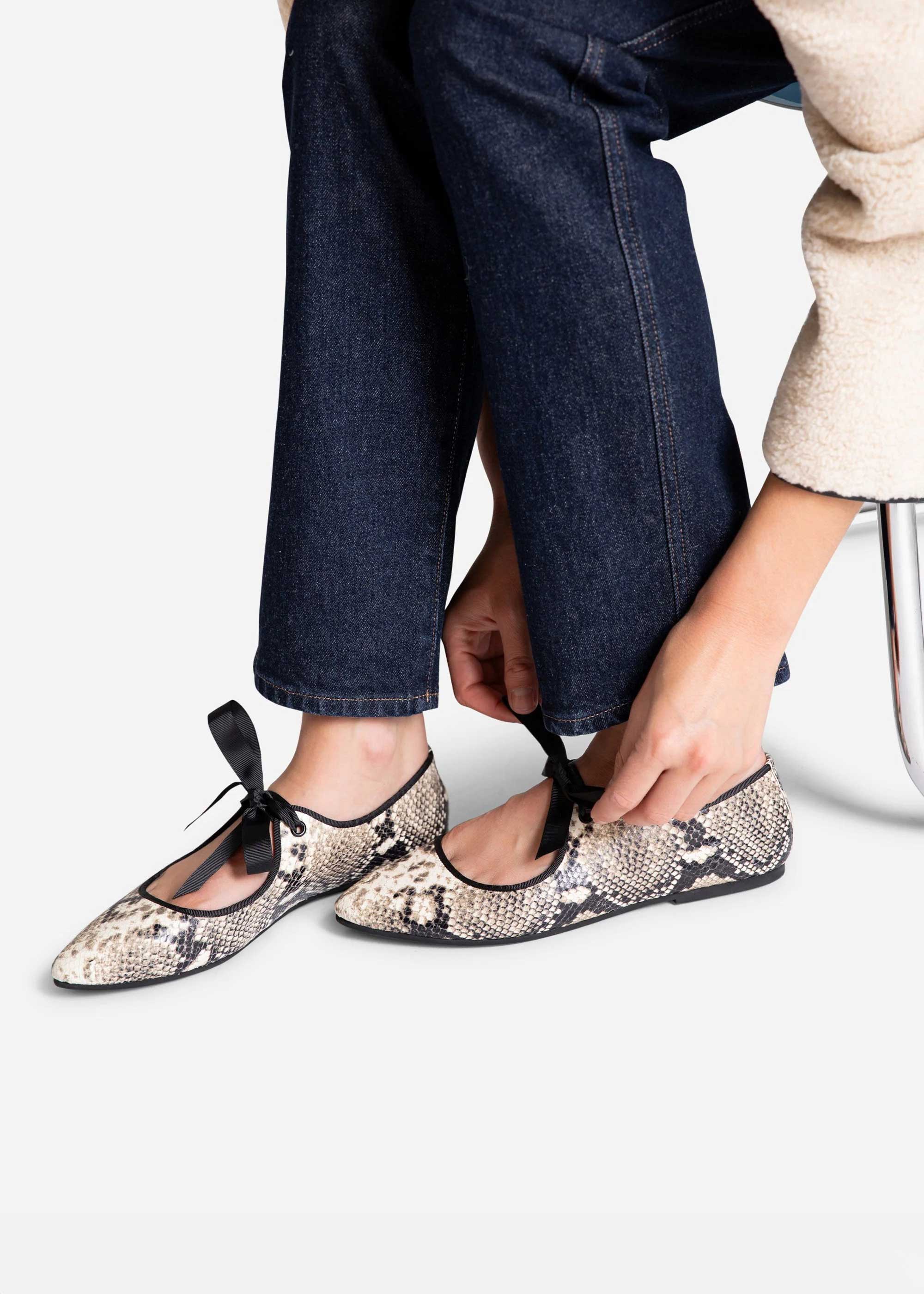 Intentionally Blank - Valley Snake Ballet Flat -
