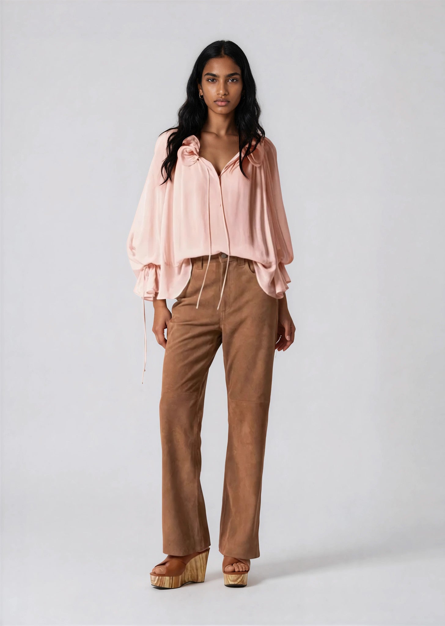 & Other Stories - Melissa Suede Trousers - Brown -