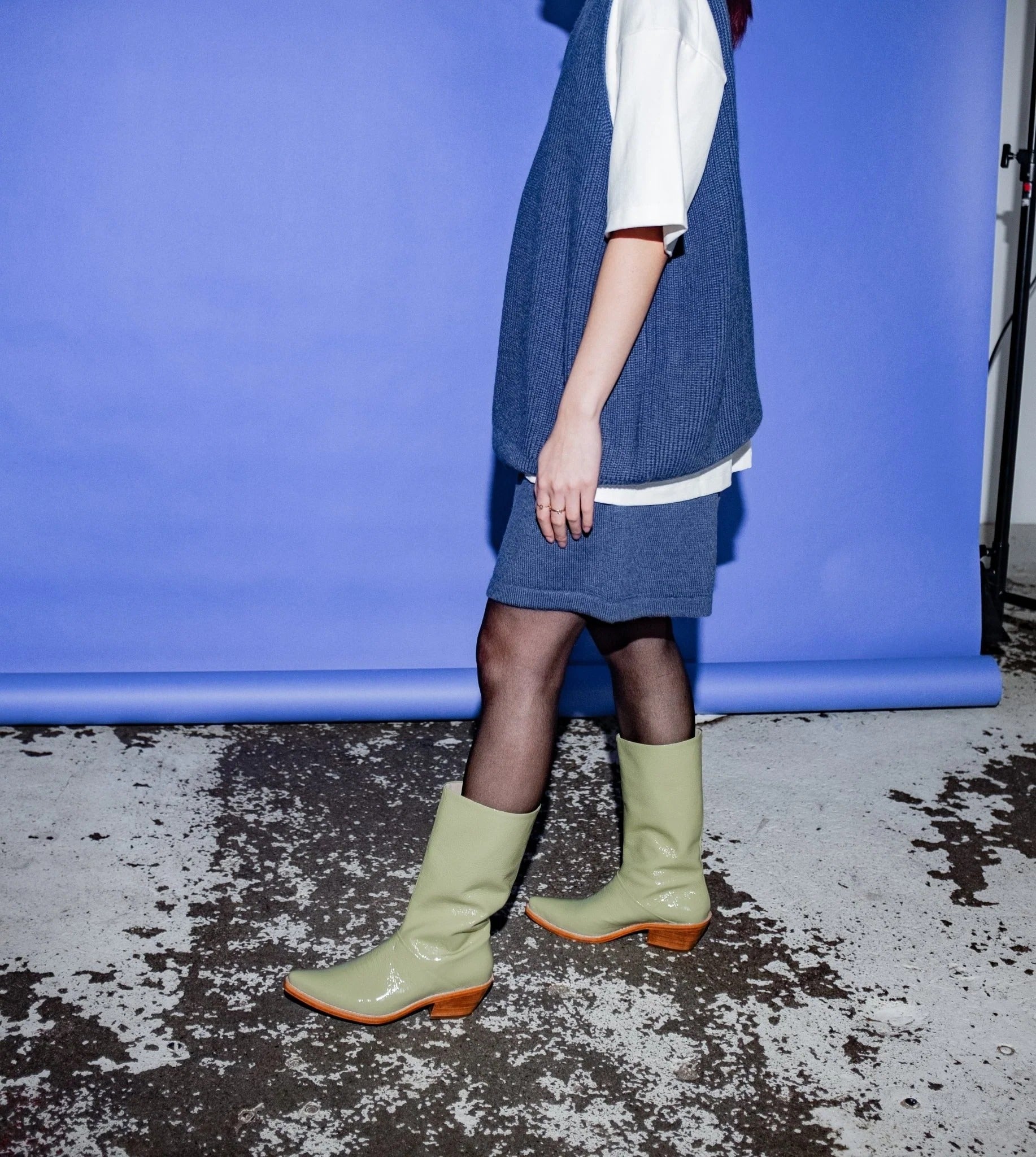 et Tigre - John Knit Shorts - Denim Blue -