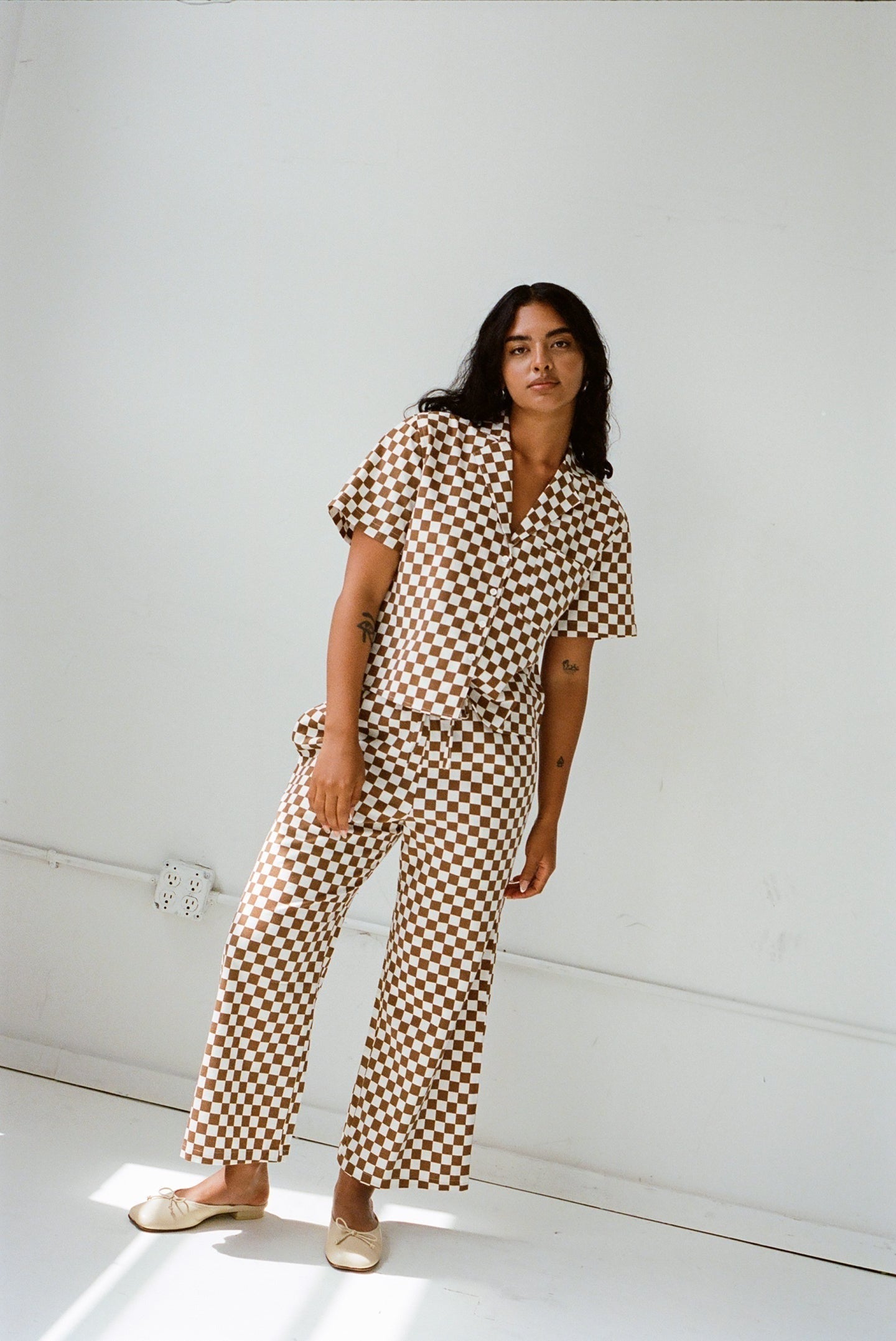 WRAY - Lounge Pants - Toast Check -