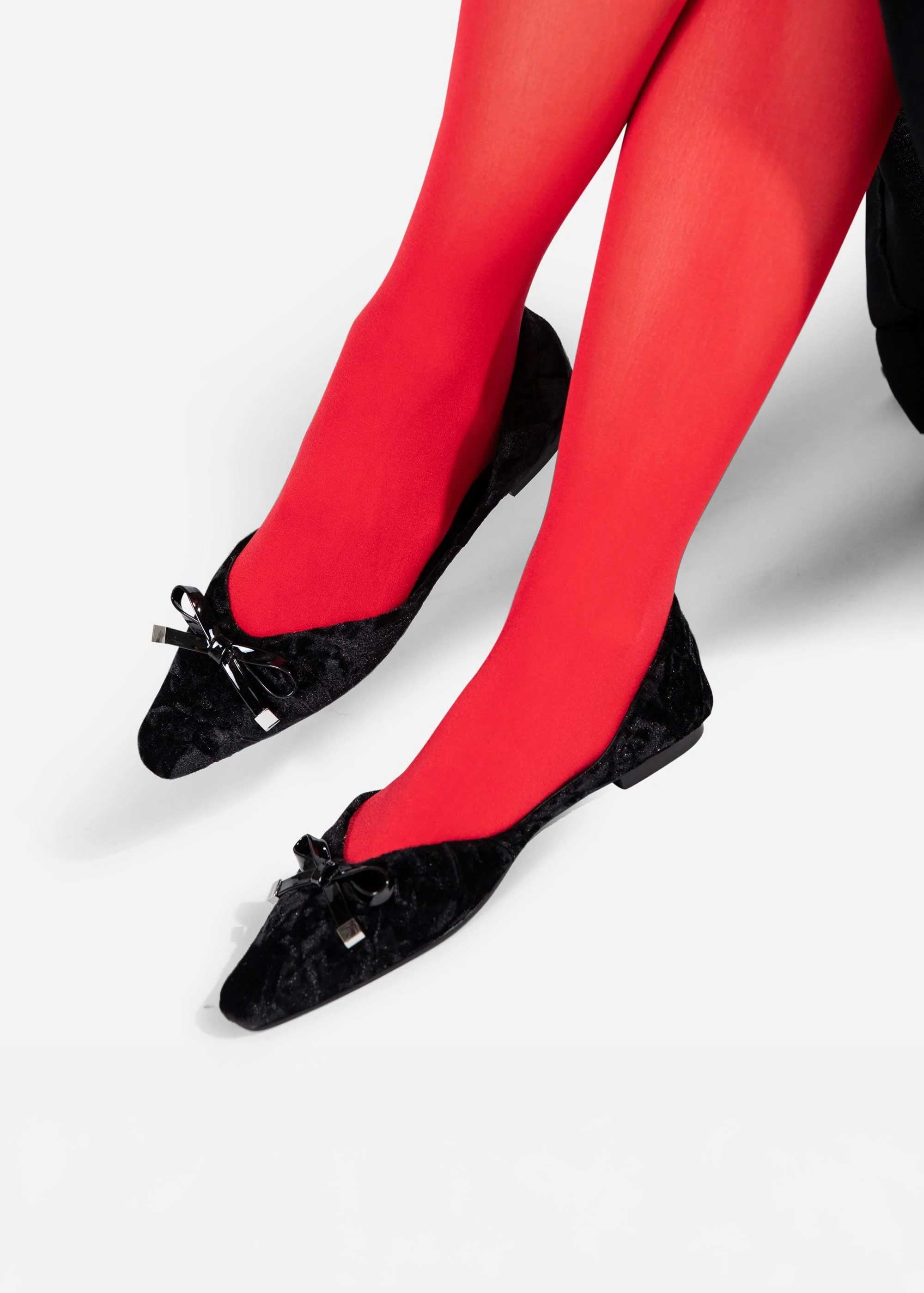 Intentionally Blank - Cecilia Velvet Ballet Flat -