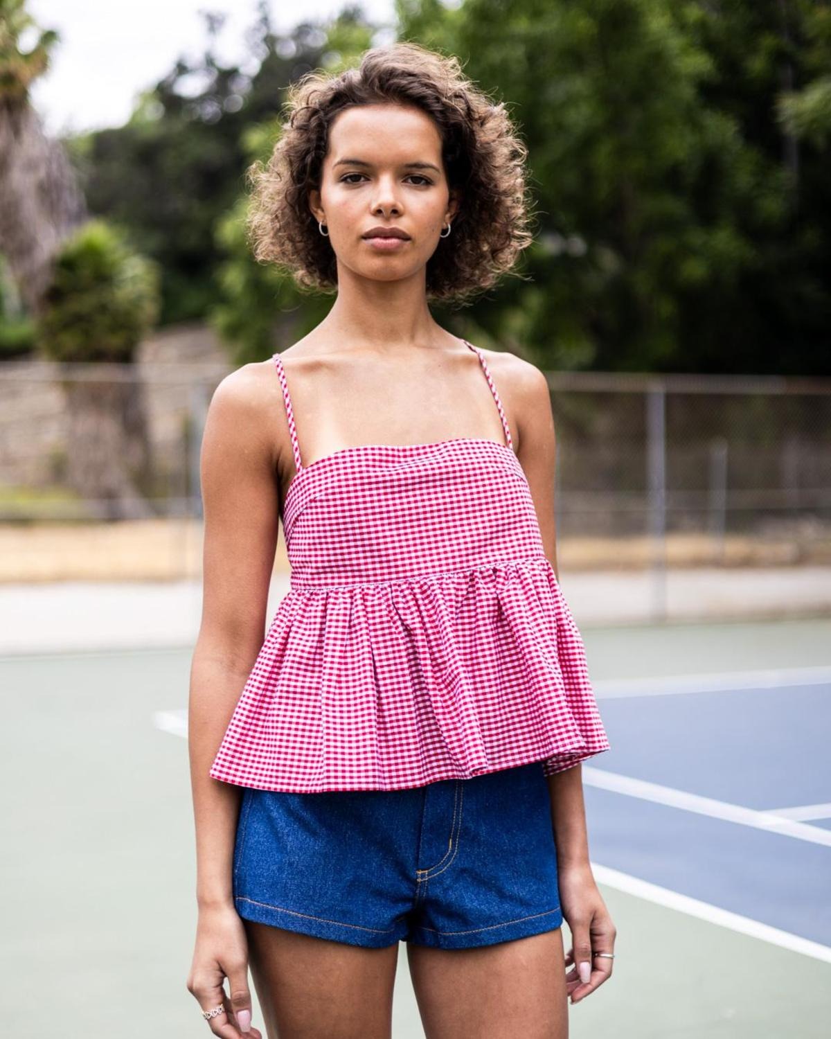Toit Volant - Imani Top - Red/White Gingham -