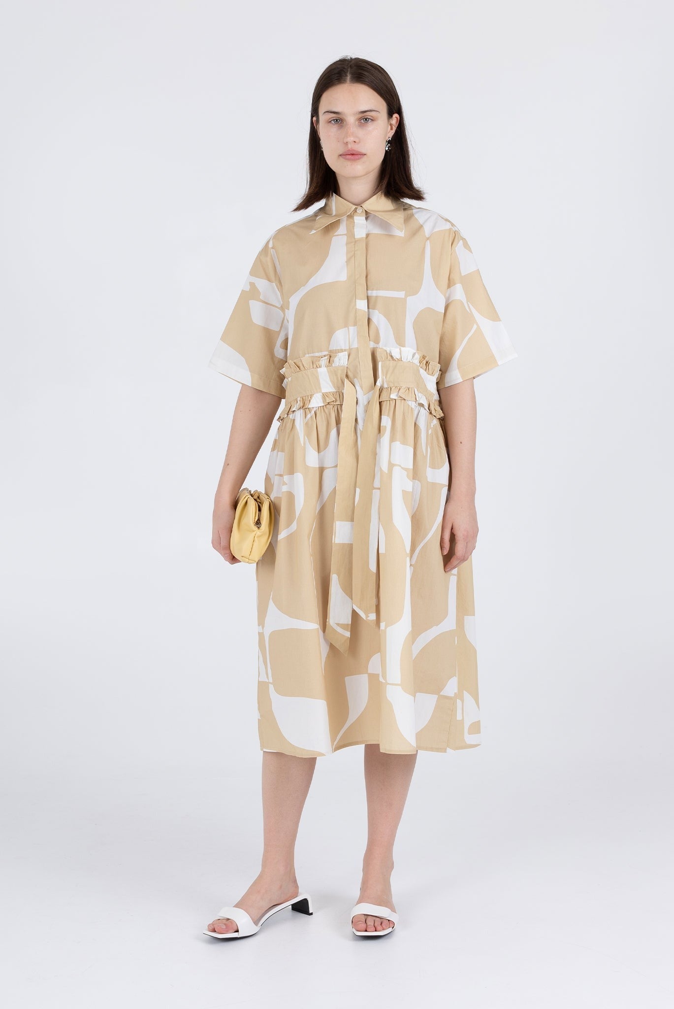 WRAY - Gabrielle Dress - Wheat Sky -