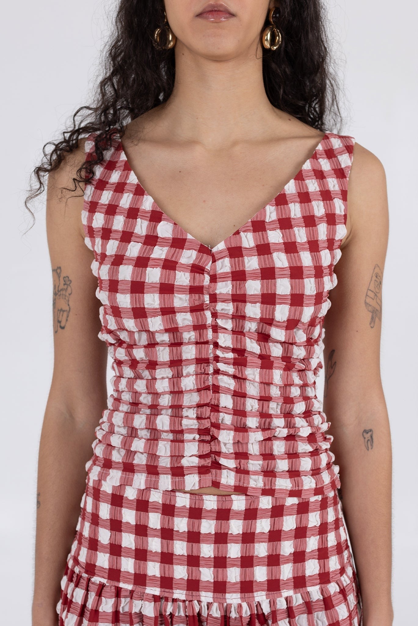 WRAY - Isabella Top - Lipstick Check -