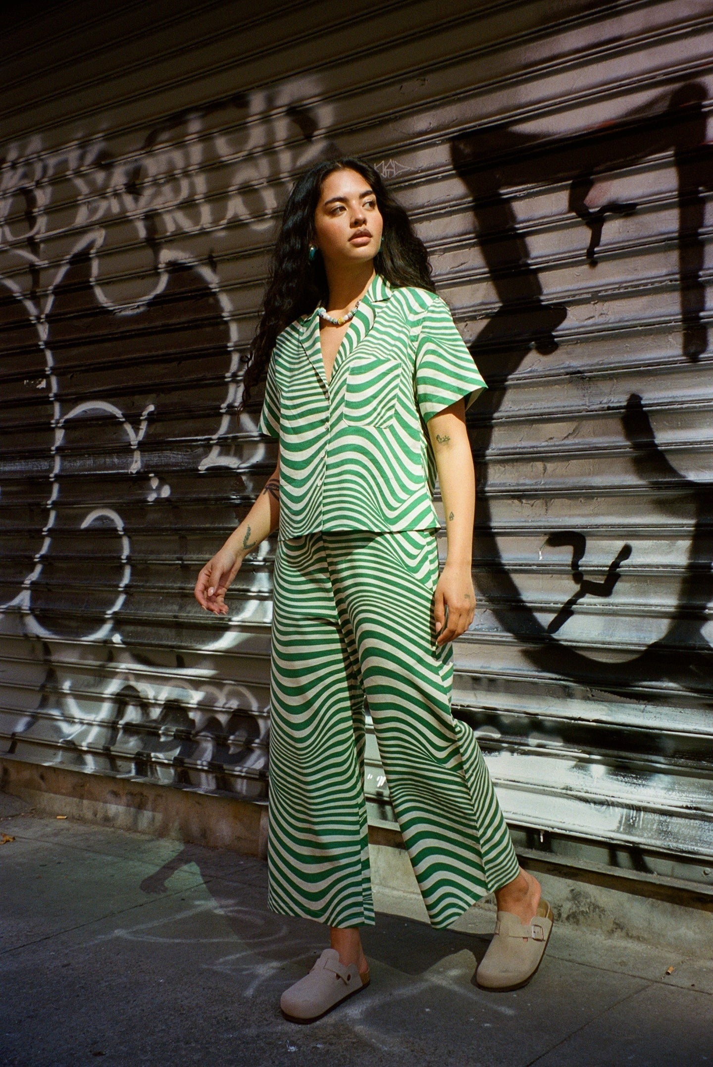 WRAY - Lounge Top - Algae Swirl -