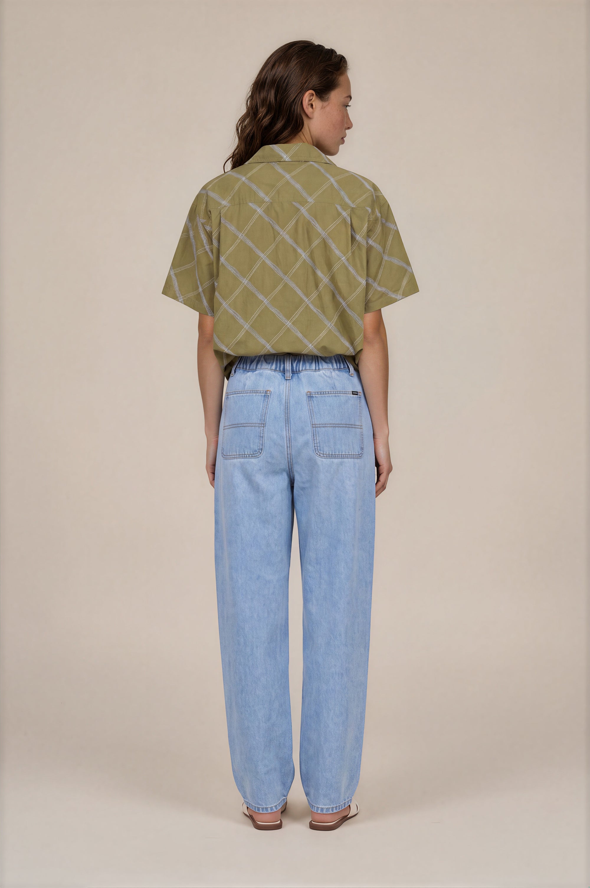 Obey - Leah III Baggy Denim - Cirrus Wash -
