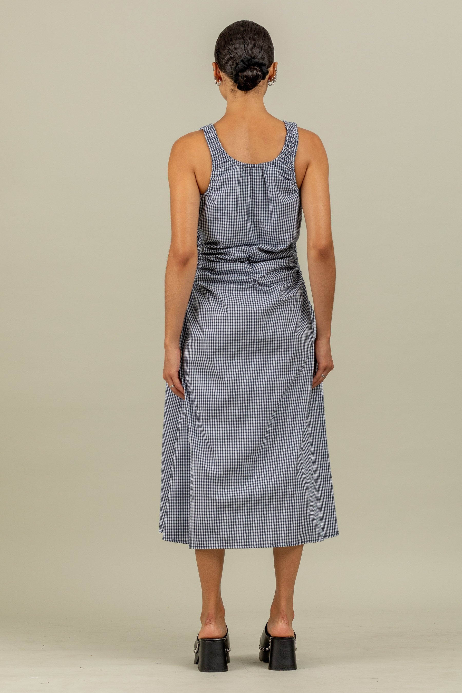 Toit Volant - Eva Luca Dress - Navy White Gingham -