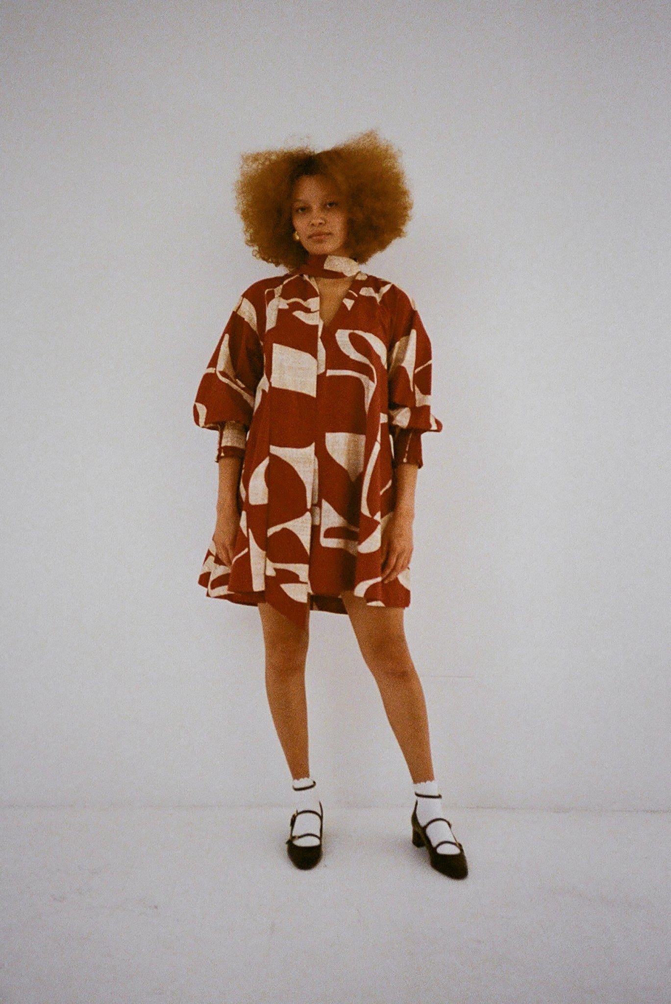 WRAY - Vee Dress – Deco Sky -