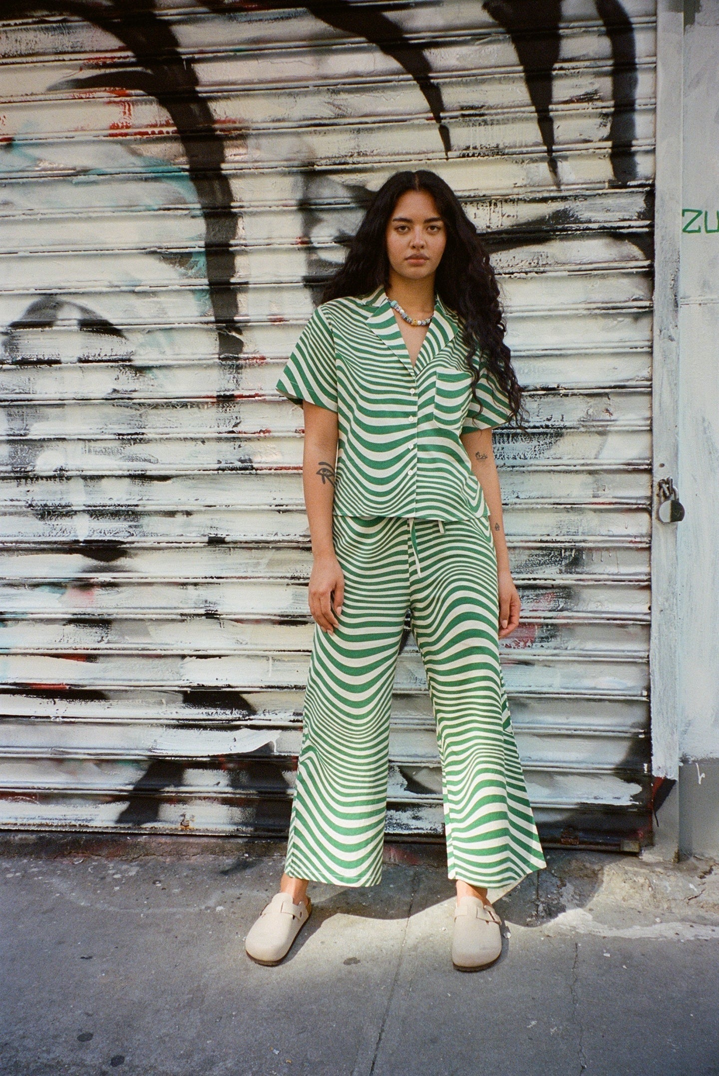 WRAY - Lounge Top - Algae Swirl -