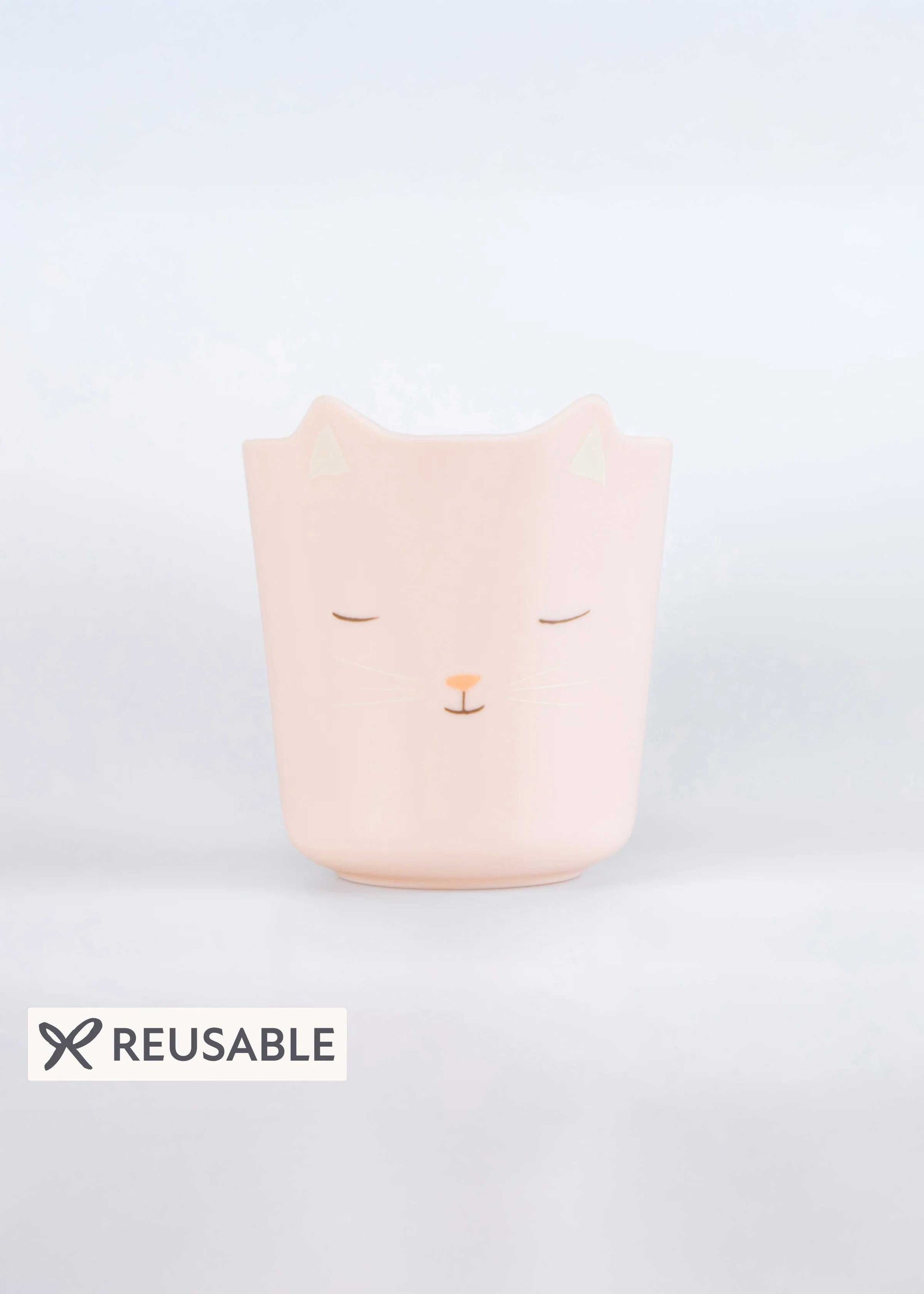 Meri Meri - Melamine Pink Cat Cup -