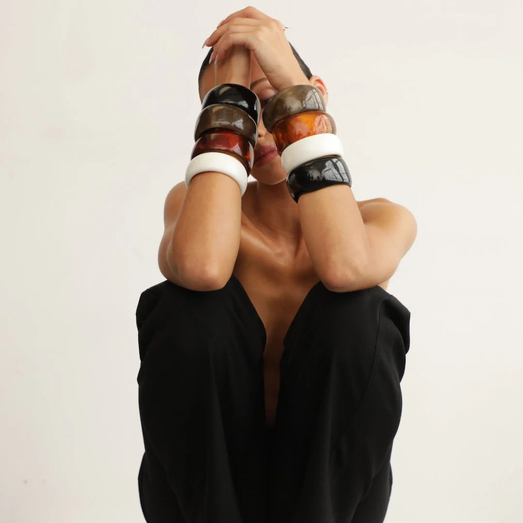 Heaven Mayhem - Luna Bangle - Burnt Orange -