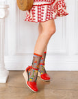 Sock Candy - La Dolce Vita Black Sheer Crew Sock -