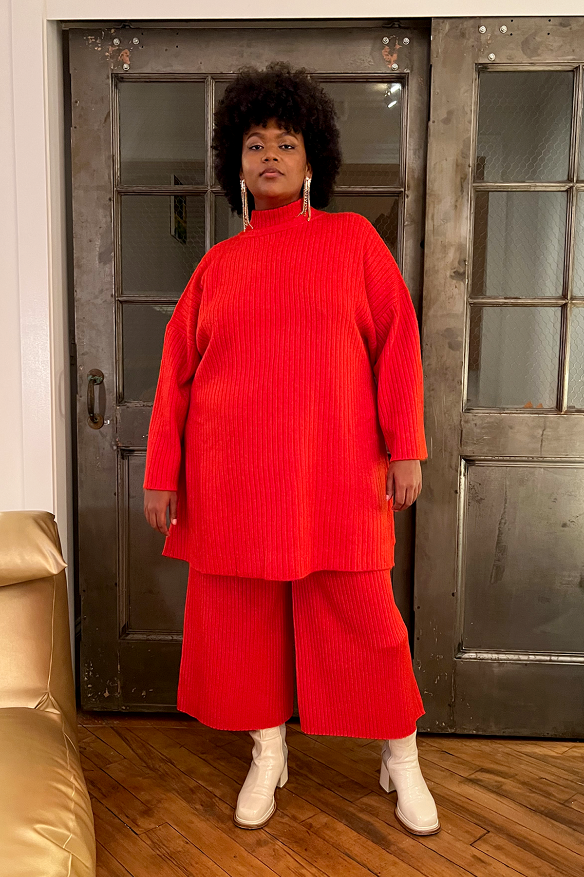 WRAY - Margaux Knit Pant - Cherry Tomato -