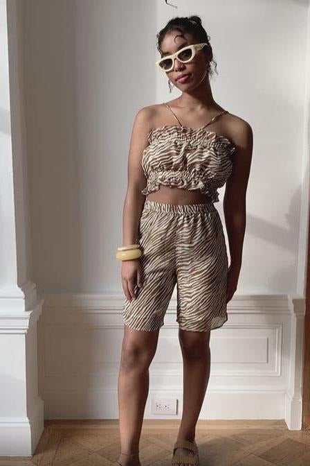 WRAY - Boxing Short – Toffee Zebra -