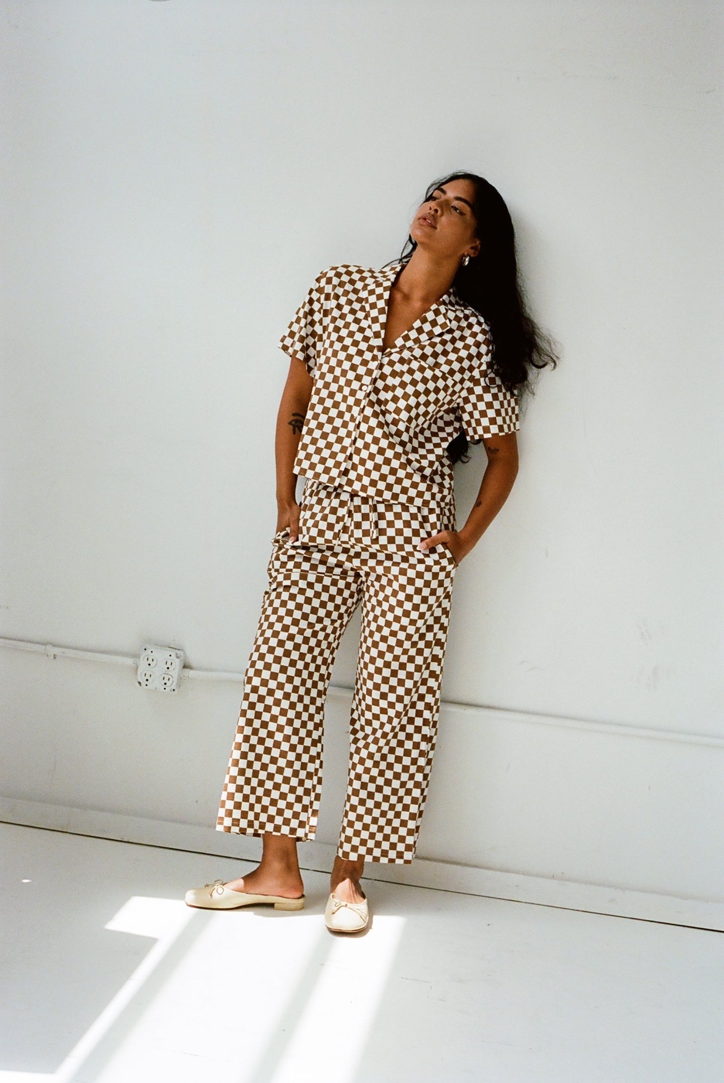 WRAY - Lounge Pants - Toast Check -