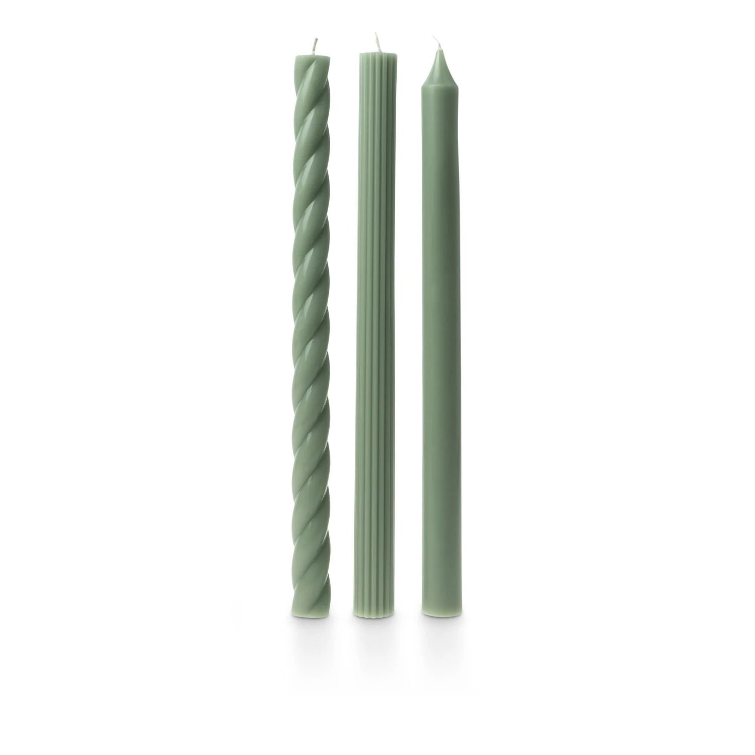 Creative Co. - Assorted Candle Tapers 3-Pack - Sage -