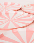 Meri Meri - Pink Stripe Side Plates -