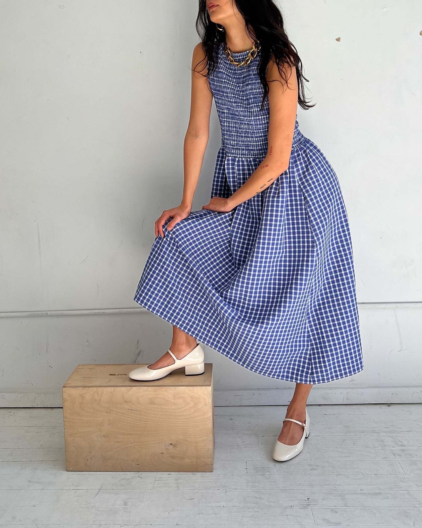 WRAY - Flor Dress - Weekend Plaid -