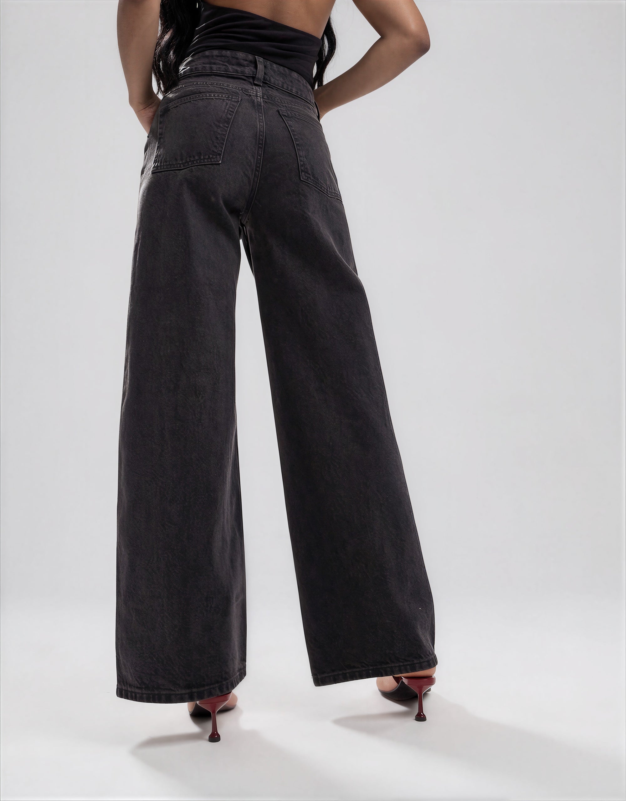 & Other Stories - Wide Leg Jeans - Black -