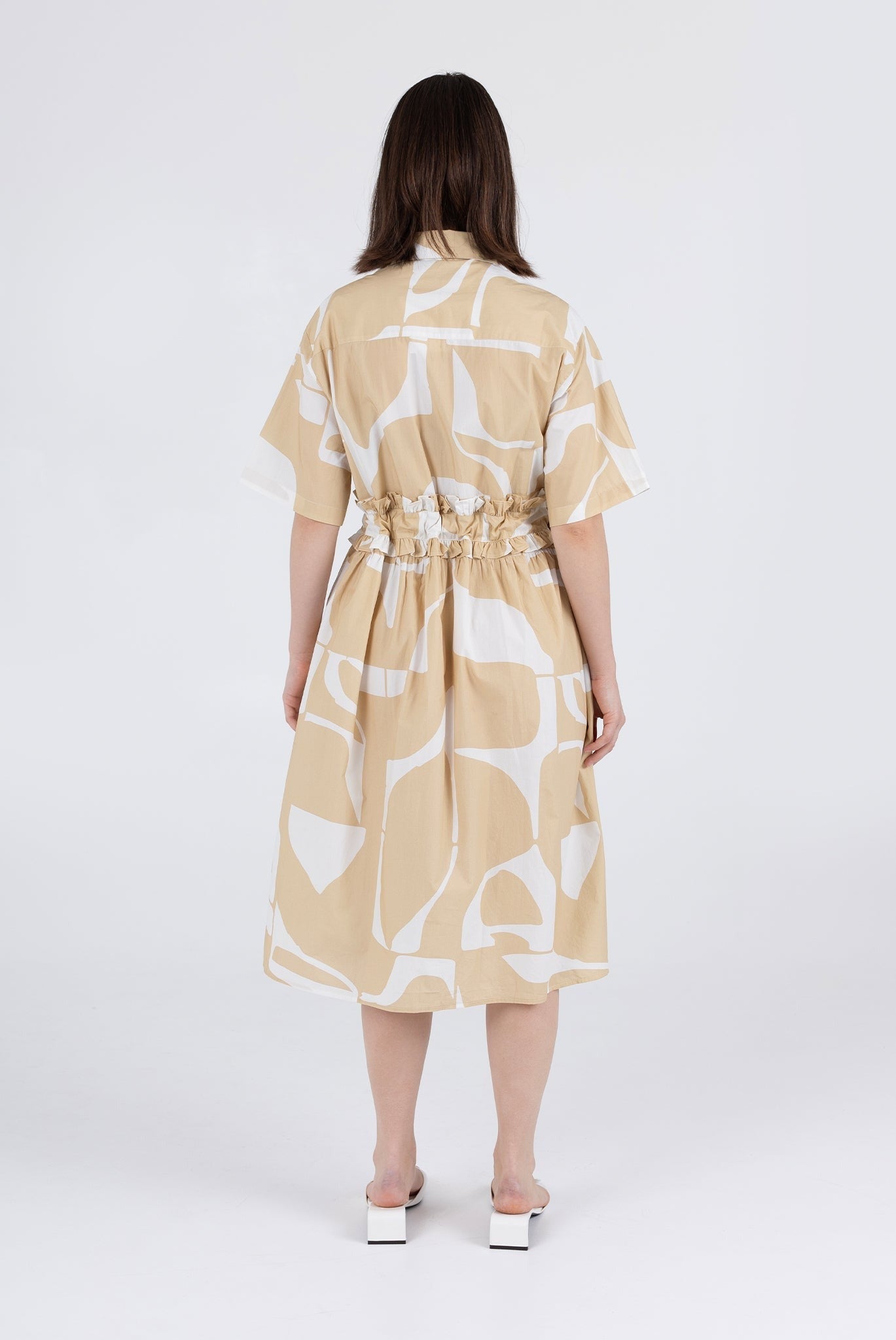 WRAY - Gabrielle Dress - Wheat Sky -