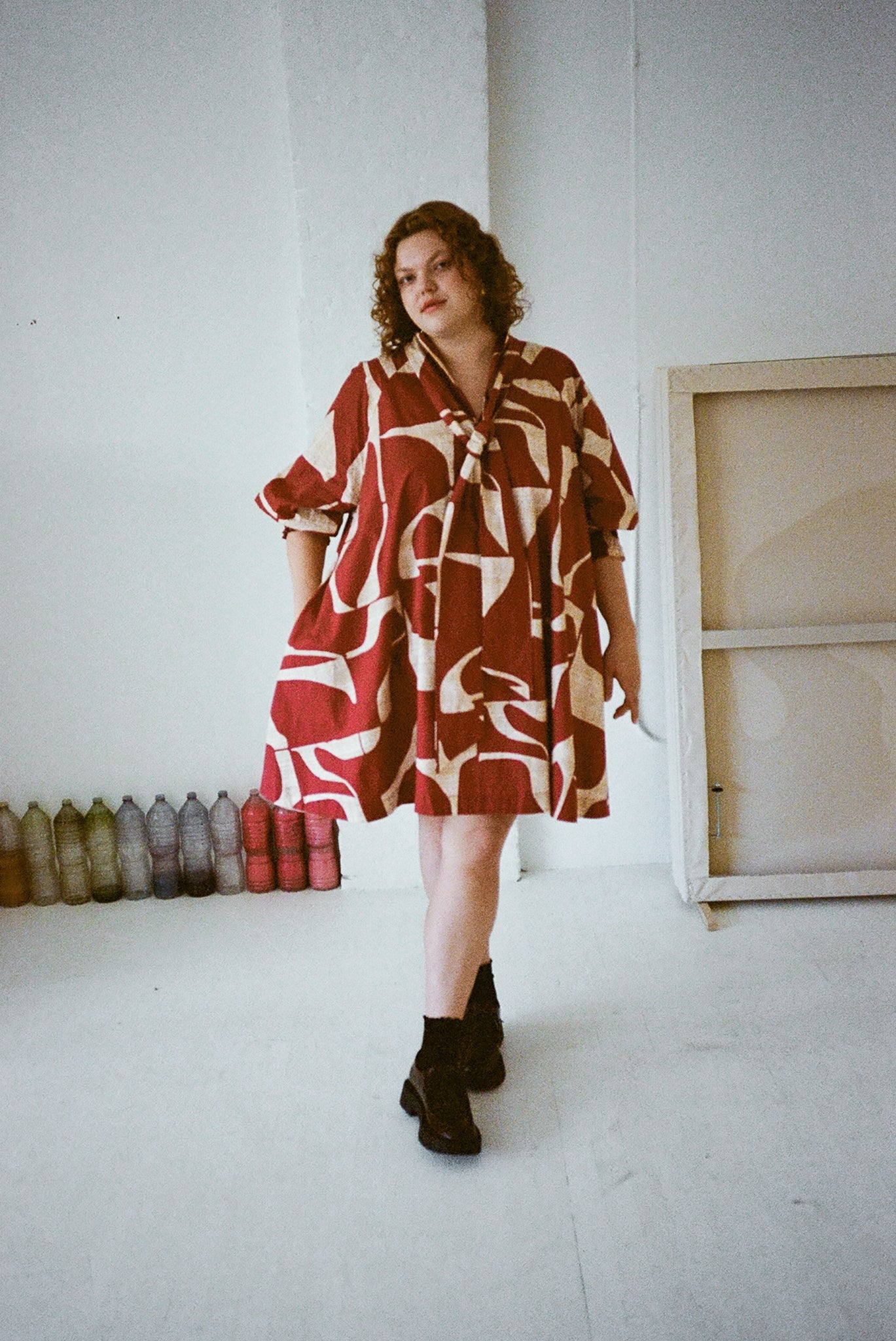 WRAY - Vee Dress – Deco Sky -