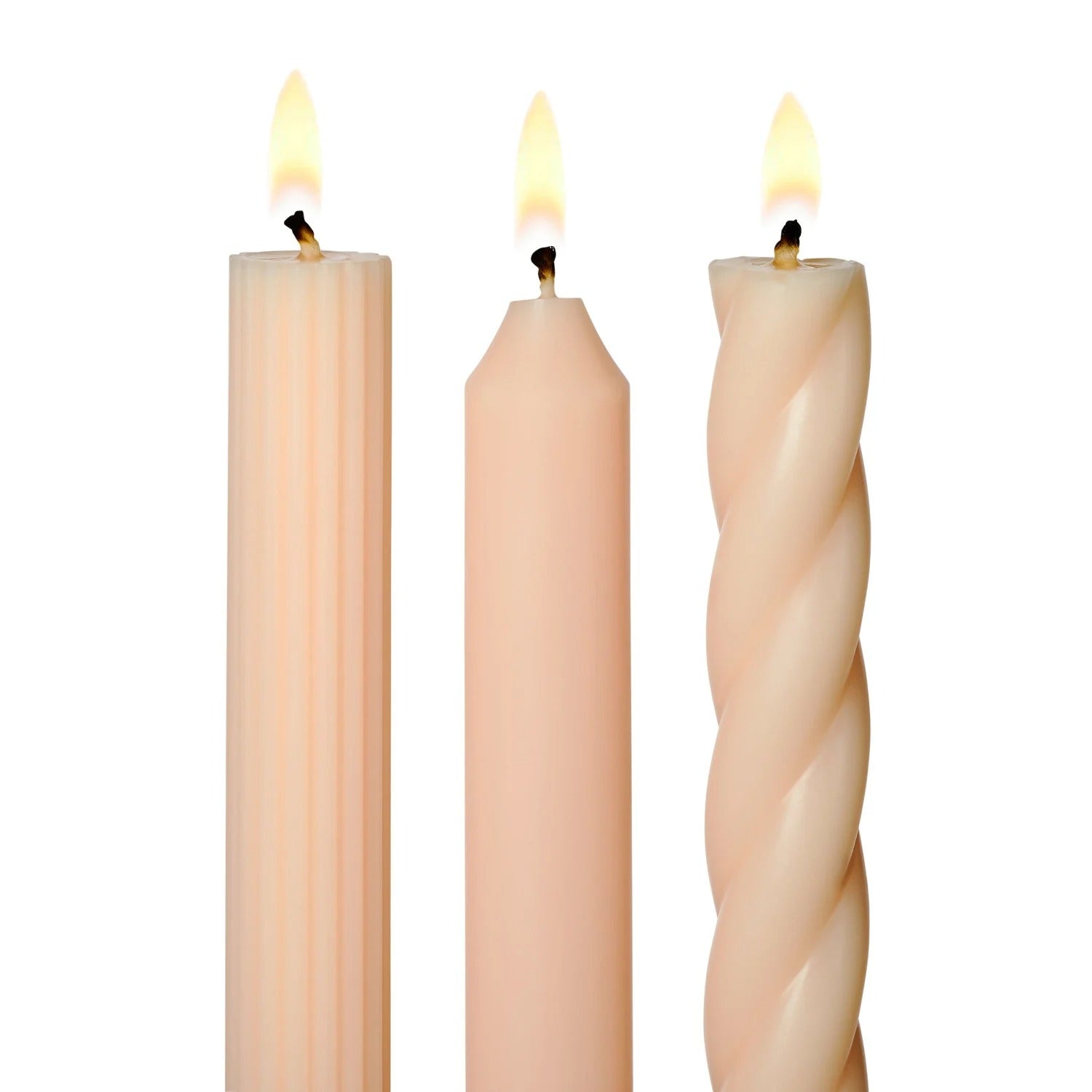 Creative Co. - Assorted Candle Tapers 3-Pack - Petal -
