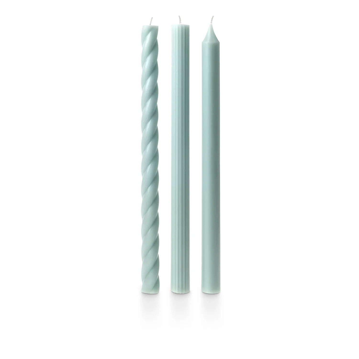Creative Co. - Assorted Candle Tapers 3-Pack - Sea Mist -