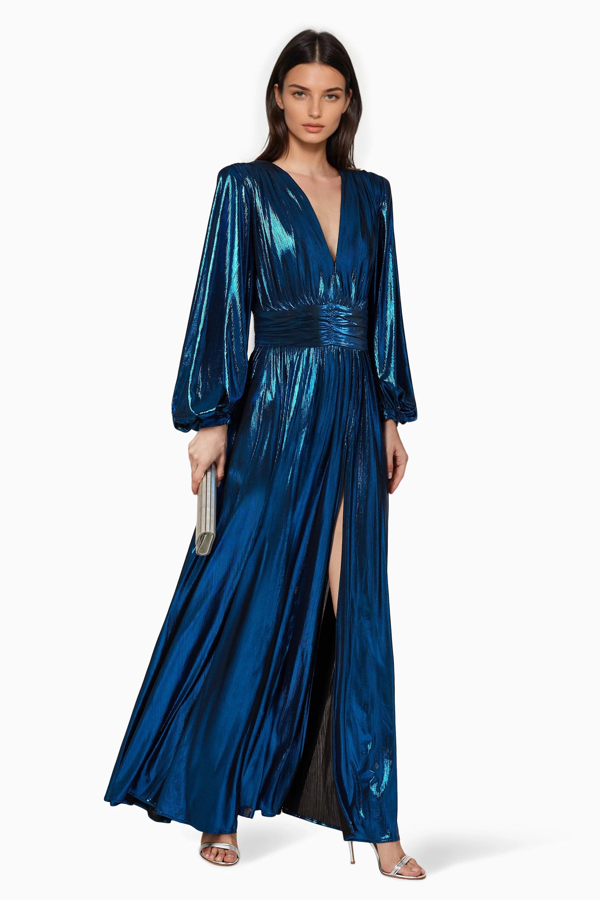 The Kathy Maxi Gown - Turquoise