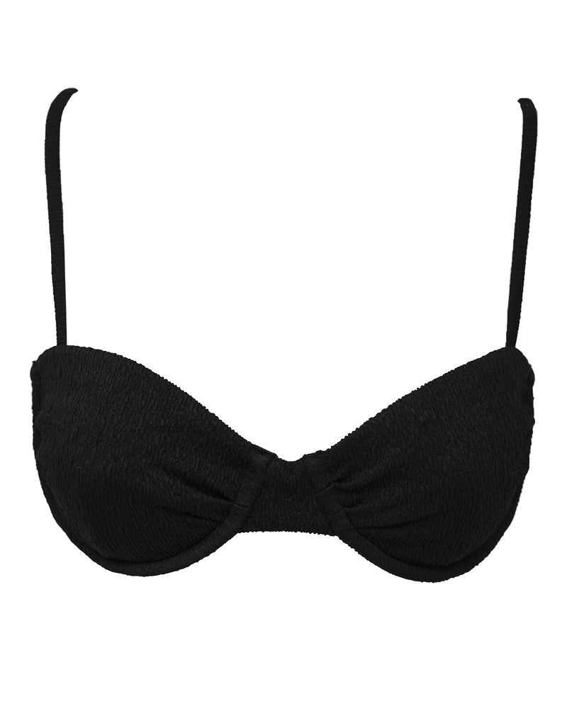 Serei Swim - KIRI Top - Textured Black -