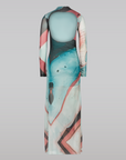 Lava Printed Mesh Dress
