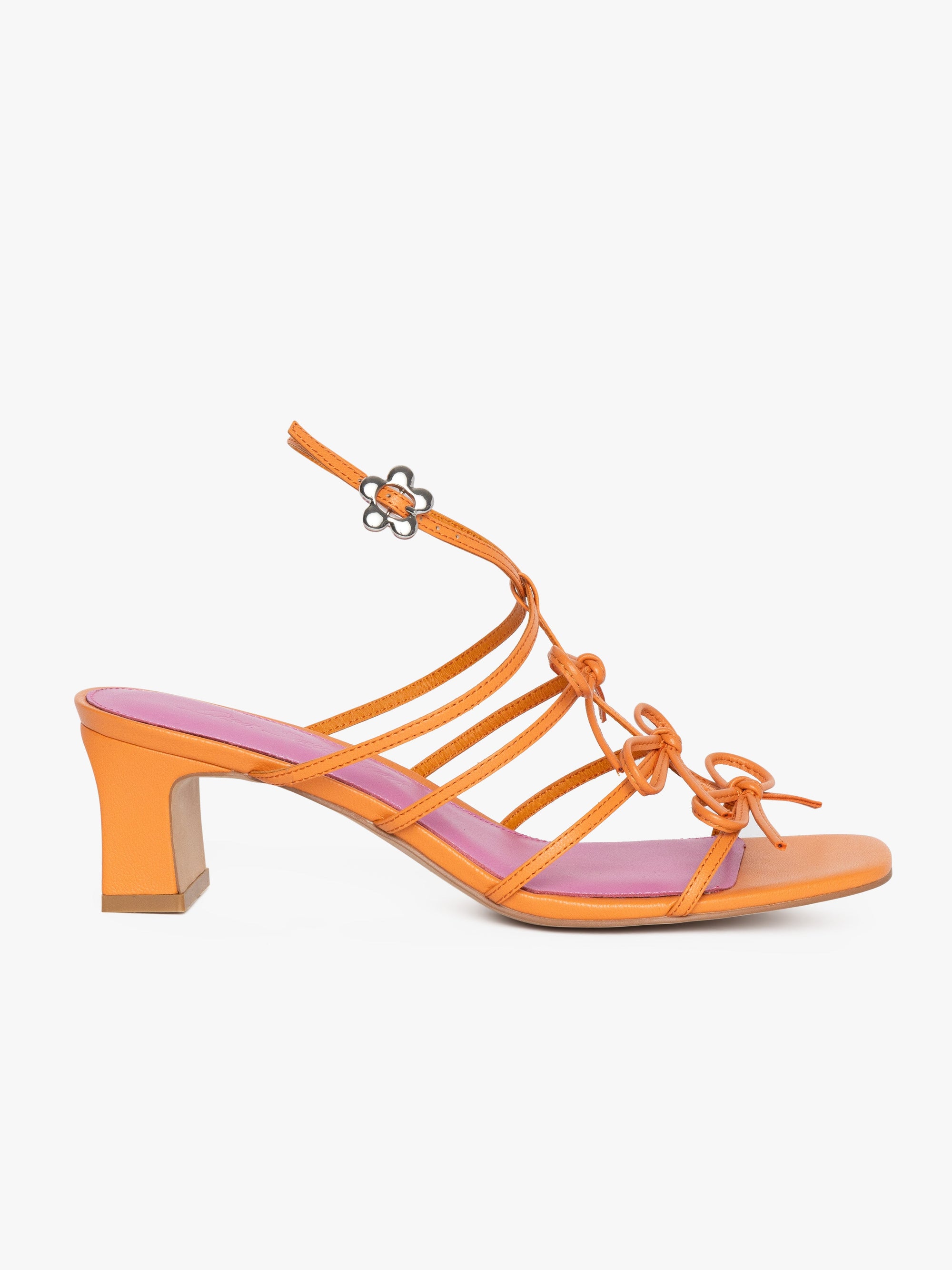 Lisa Says Gah - Carrie Bow Sandal - Creamsicle/Rouge -
