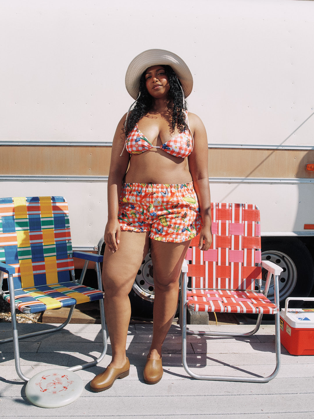 Lisa Says Gah - Pamela Two Piece - Garden Critters Gingham -