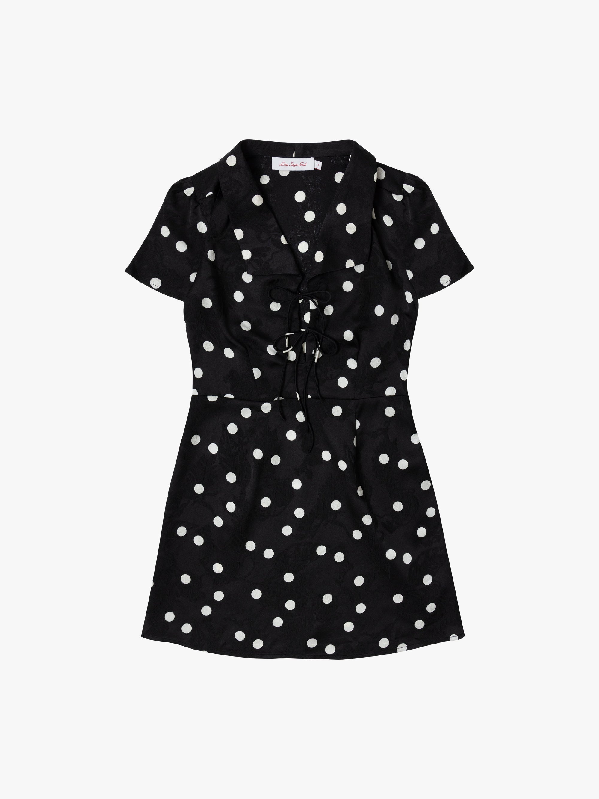 Lisa Says Gah - Alexa Shirtdress - Black Dot -