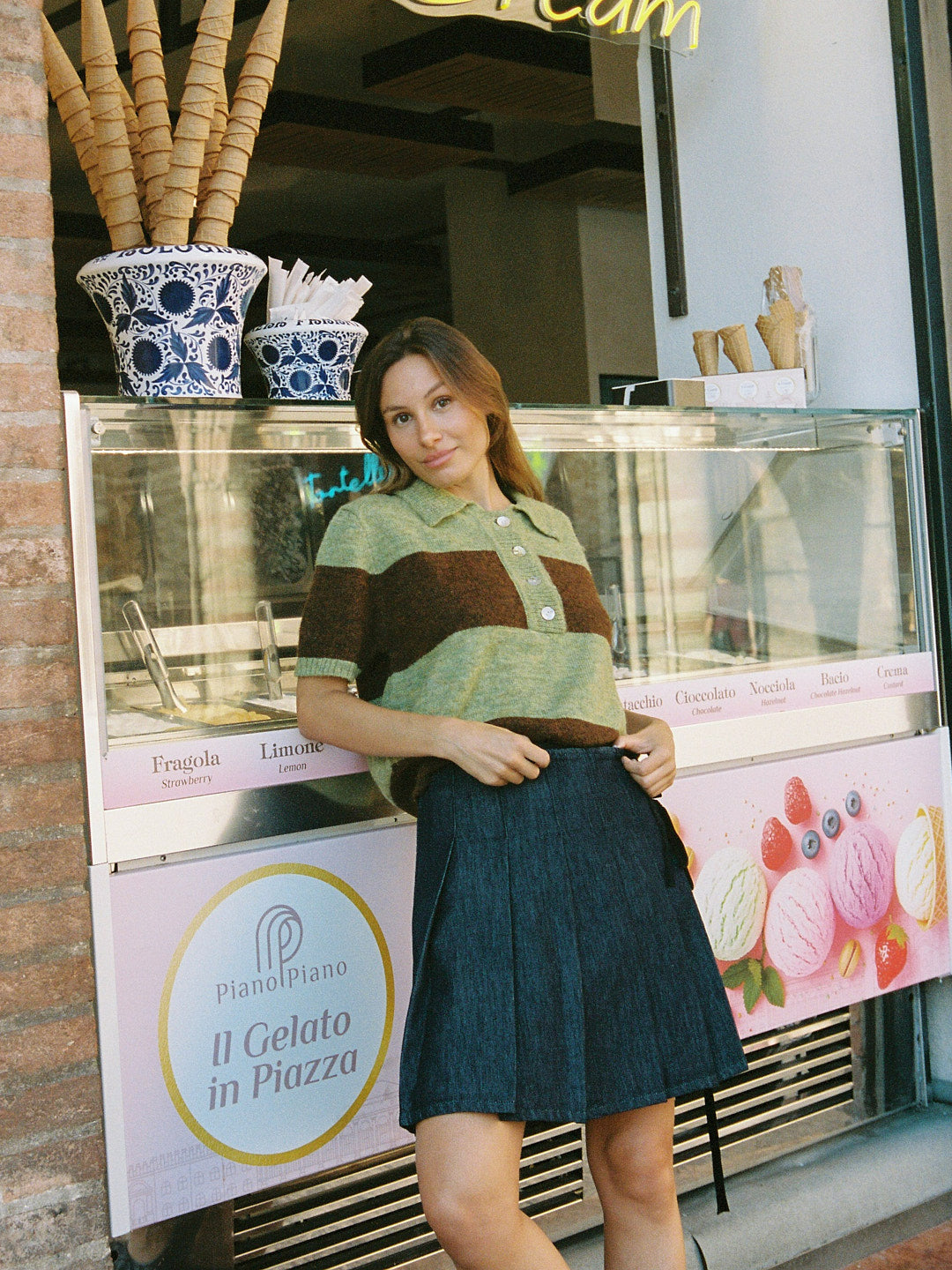 Lisa Says Gah - Naomi Wrap Skirt - Dark Wash Denim -